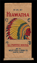 Hiawatha All Purpose Mineral sack, ca. 1950